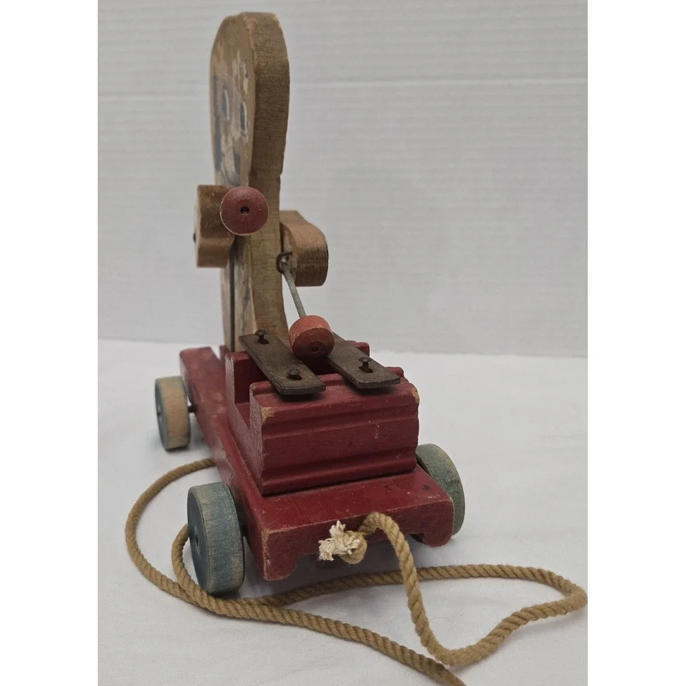 Vintage Fisher Price Merry Mutt #473 Working Musical Pull Toy‎ 1949-1954